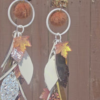 Vanessa - Brown Teardrop Chandelier Earrings