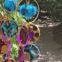 Susan - Multicolored Animal Print Funky Dangle Earrings