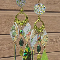 Bianca - Lime Green Yellow Dangle Earrings