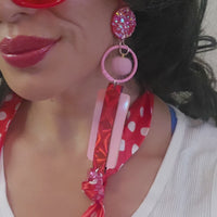 Betsy - Red Polka Dot Scarf Eyewear Chain