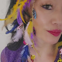 Monica - Multicolored Animal Print Hair Jewelry Headpiece