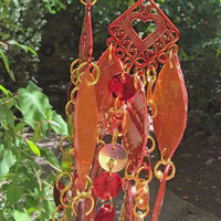 Brianna - Red Orange Lightweight Damgle Earrings