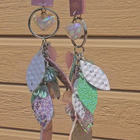 Tana - Pastel Iridescent Teardrop Chandelier Earrings