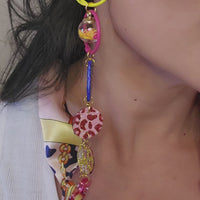 Liz - Multicolored Scarf Eyewear Chain